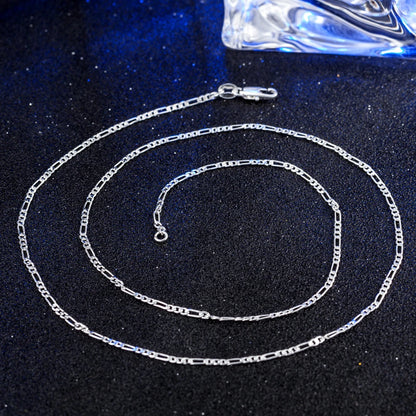 Man Sideways Flat Chain Necklace