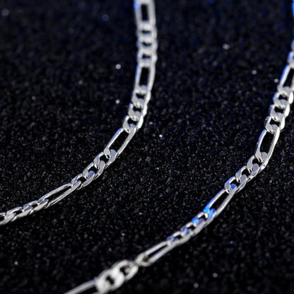 Man Sideways Flat Chain Necklace