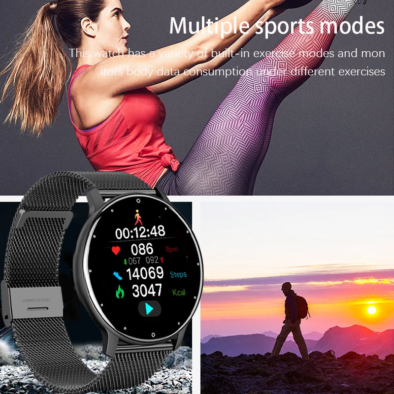 Ladies Full touch Screen Sports Smart Watch