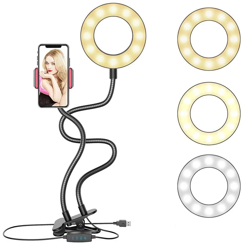 Flexible Mobile Selfie Ring Light  Holder