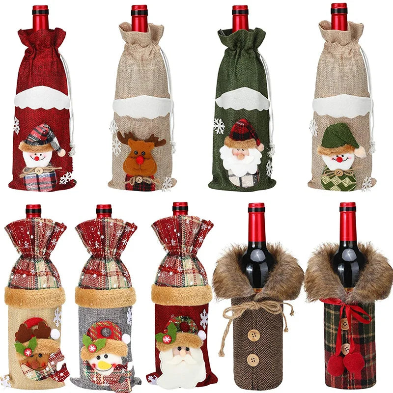 Christmas Wine Bottle Cover