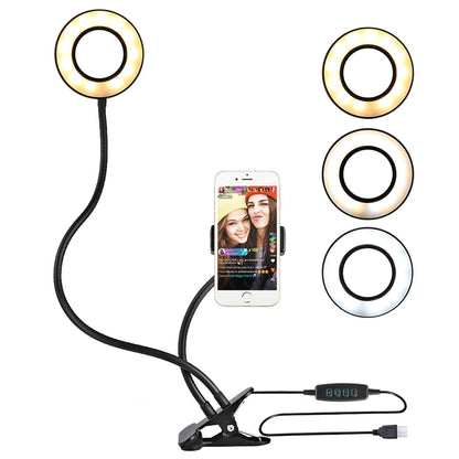 Flexible Mobile Selfie Ring Light  Holder