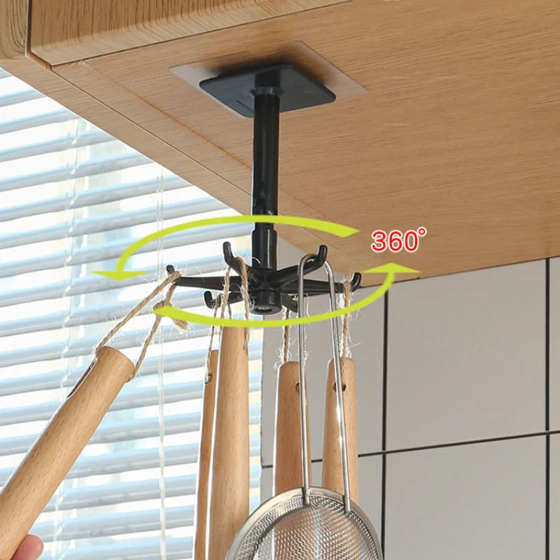 Kitchen Multi-Purpose Rotatable Hook