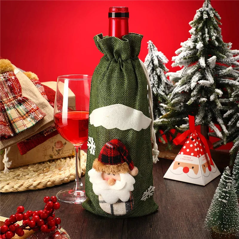 Christmas Wine Bottle Cover