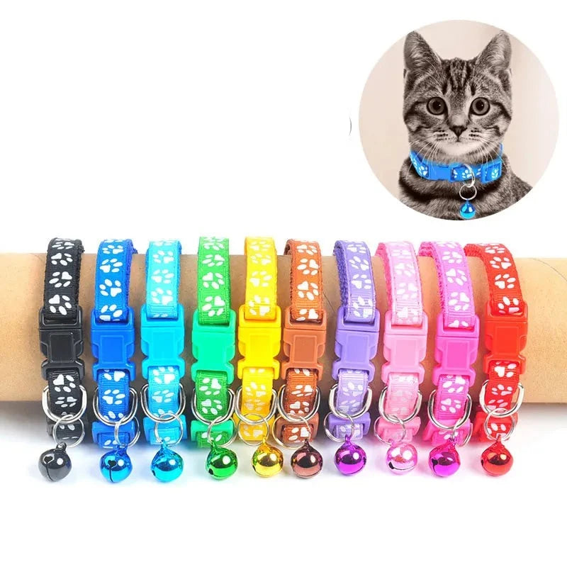 Cat Cartoon Funny Footprint Collars