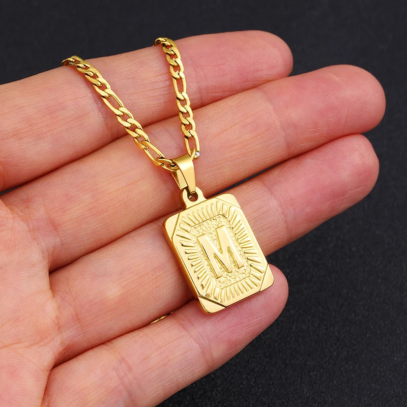 Men Stainless Steel Golden Cuban Chain