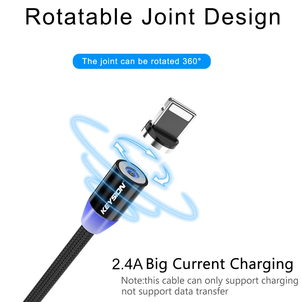 LED Magnetic USB Fast Charging Cable