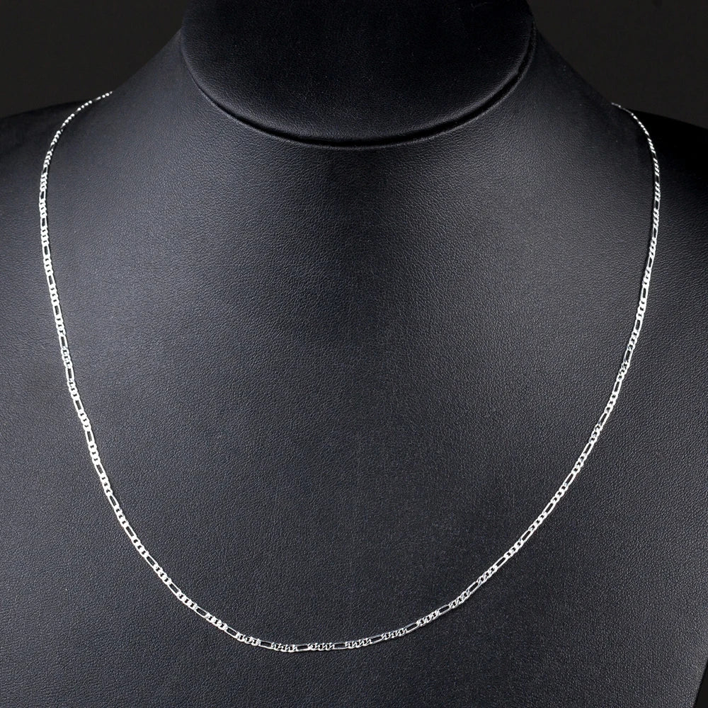 Man Sideways Flat Chain Necklace