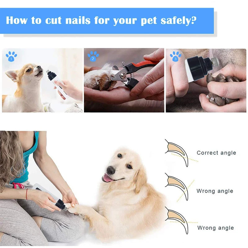 Dog USB Charging Nail Grinders