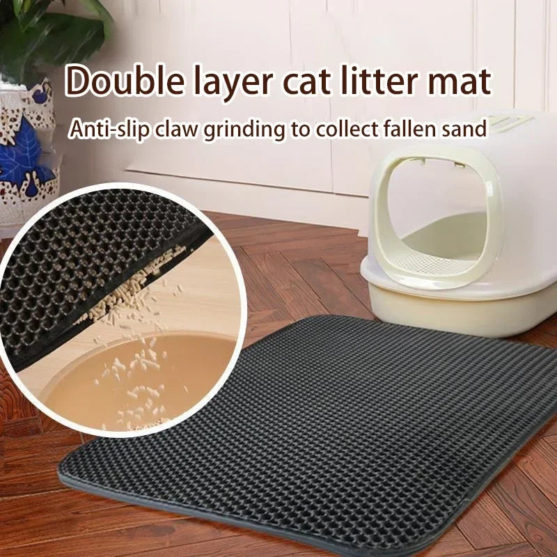 Cat Double Layer Litter Box Mat