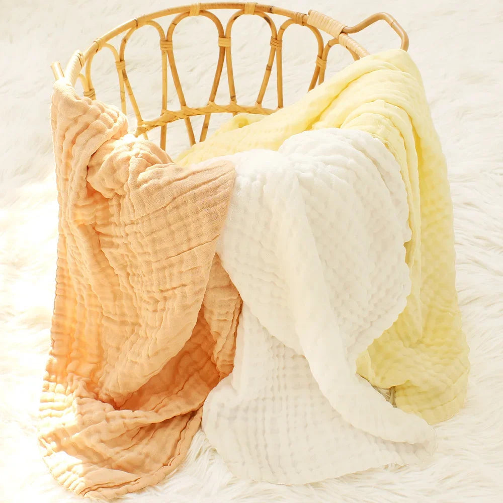 Six Layers Bamboo Cotton  Receiving Blanket