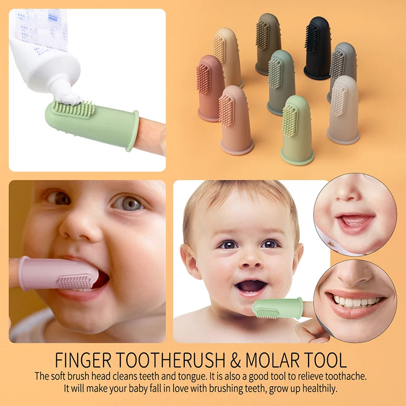 One PC Baby Soft Silicone Training Toothbrush