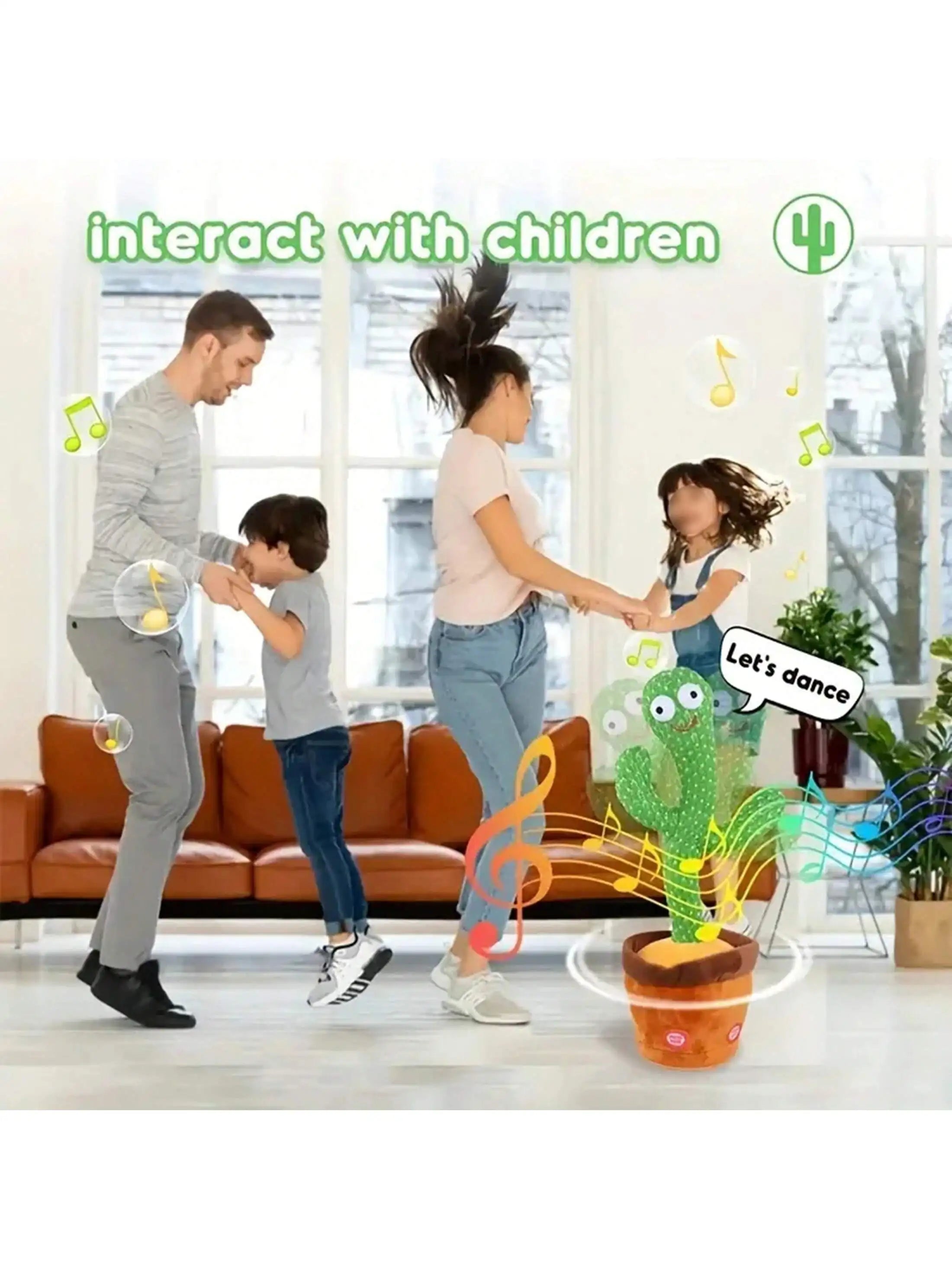 One pc-Dancing Talking Cactus Toy