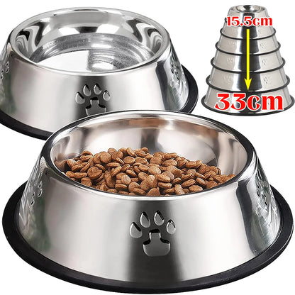 Dog  Stainless Steel Food Bowl