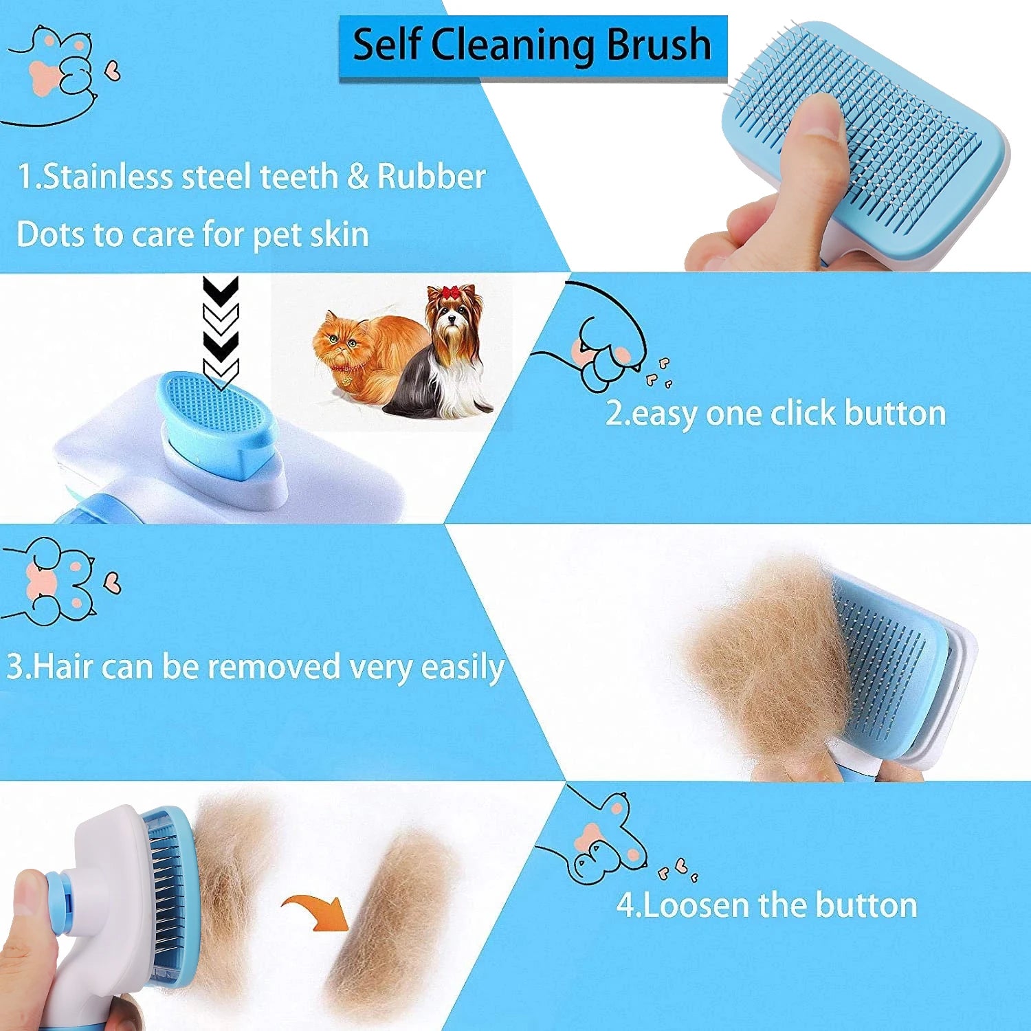 Dog Hair Grooming Comb  Brush