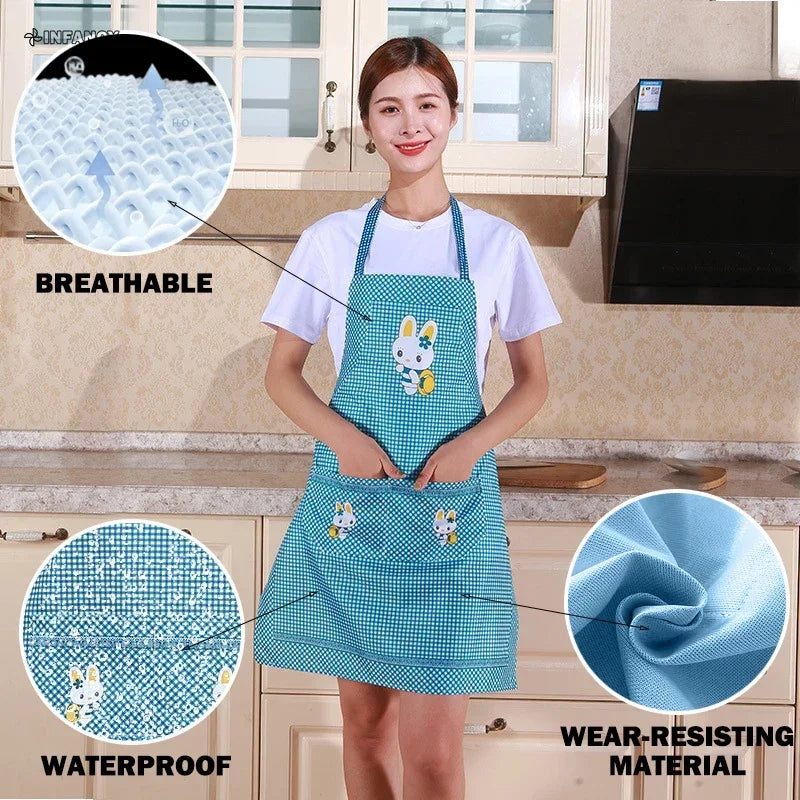 Kitchen Cute Cartoon Rabbit Apron