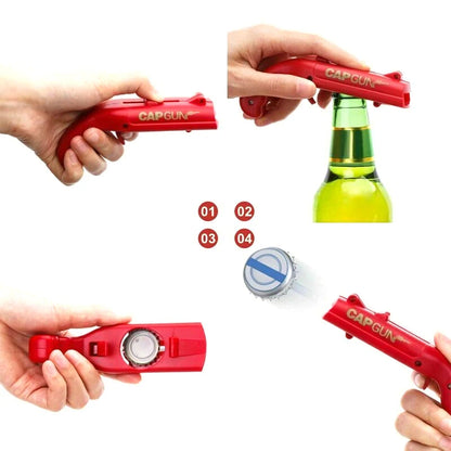 Portable Cap Gun Beer Bottle Opener