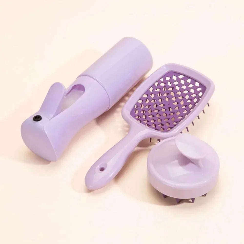 Four Pcs Silicone Scalp Massage Comb