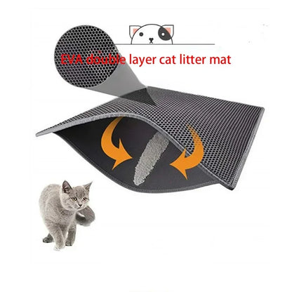 Cat Double Layer Litter Box Mat