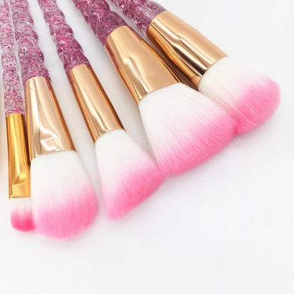 Diamond Crystal Handle Makeup Brushes Set