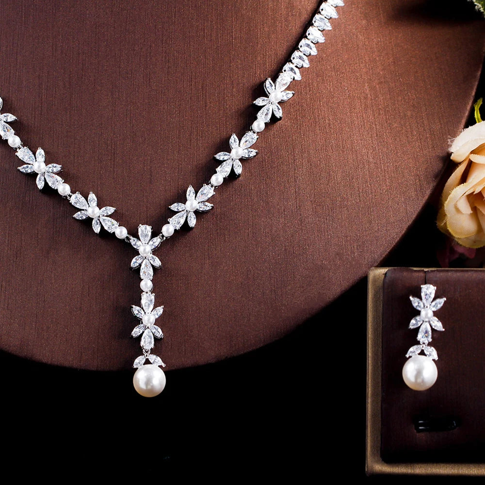 Women Elegant 3pcs Wedding Jewelry Bridal