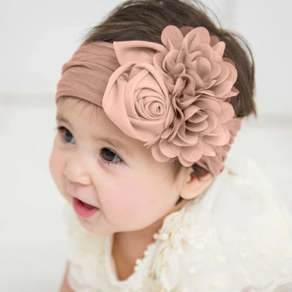 Kids Soft Stretch Flower Headband