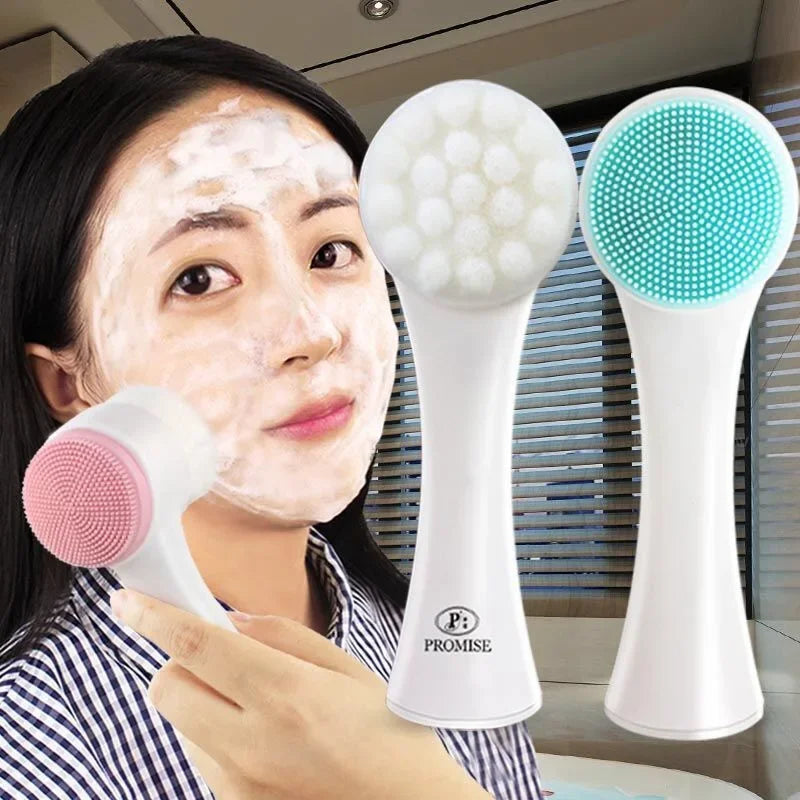 3D Silicone Facial Wash Cleansing Brush