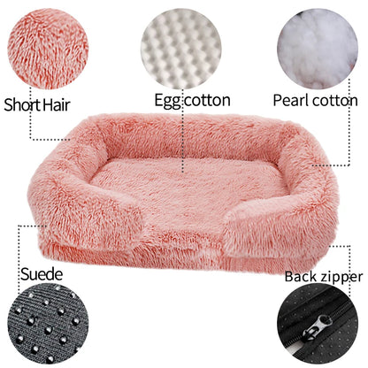 Dog Plush Ring Winter Bed