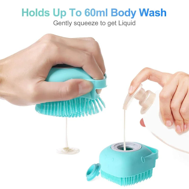 Pet Silicone Rubber Soft Bath Brush