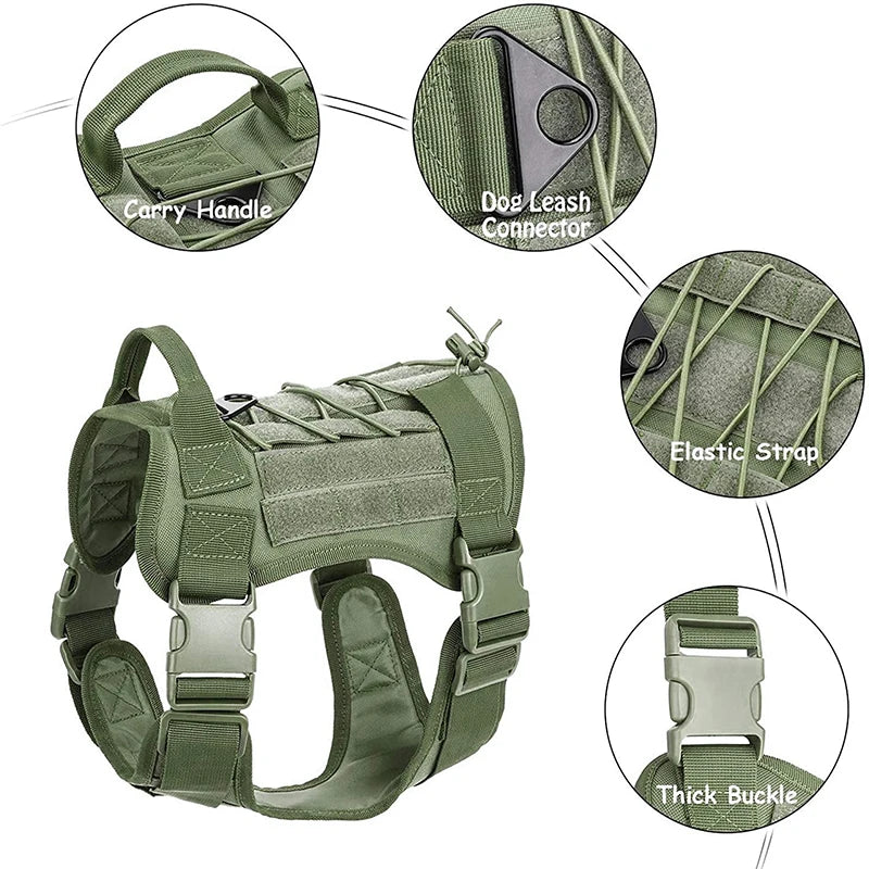 Dog Tactical Training Vest Harness