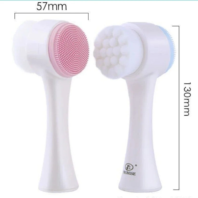 3D Silicone Facial Wash Cleansing Brush