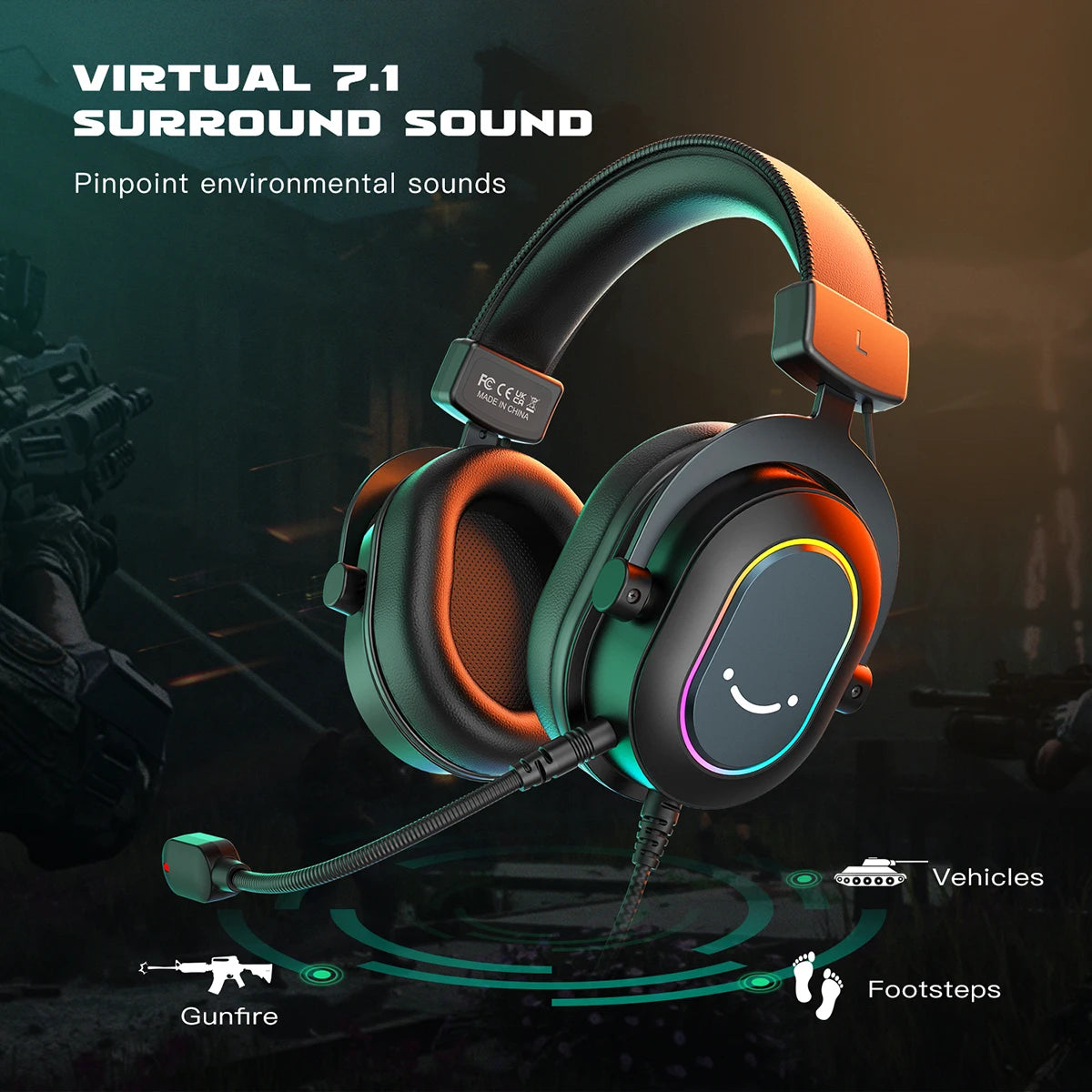 Dynamic RGB Gaming Headset