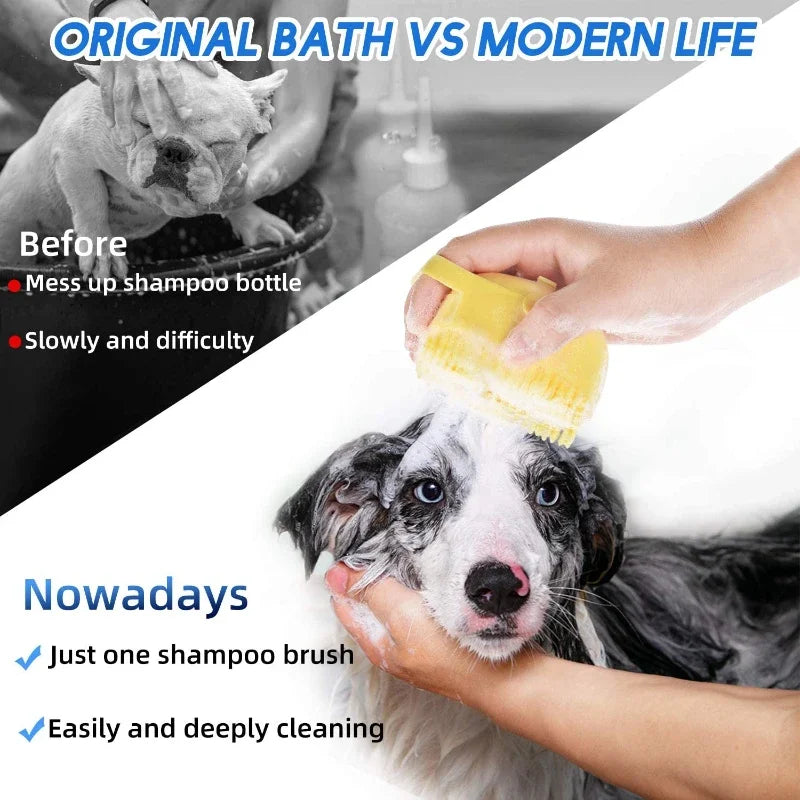 Pet Silicone Rubber Soft Bath Brush