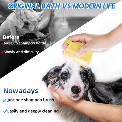 Pet Silicone Rubber Soft Bath Brush