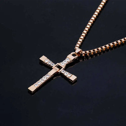 Men Cross Pendant Necklace