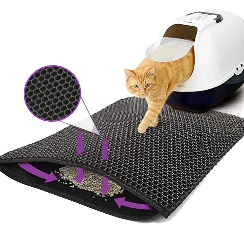 Cat Double Layer Litter Box Mat