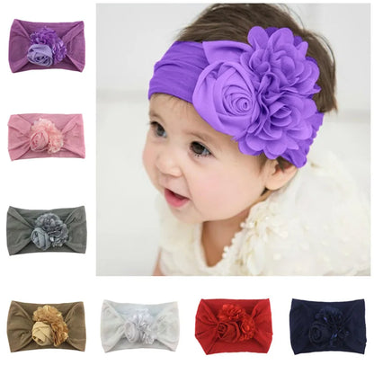 Kids Soft Stretch Flower Headband