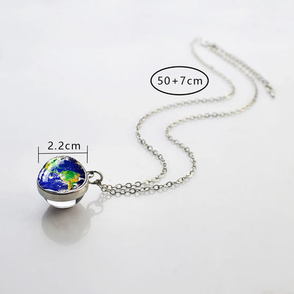 Moon Sun Earth Planet Necklaces