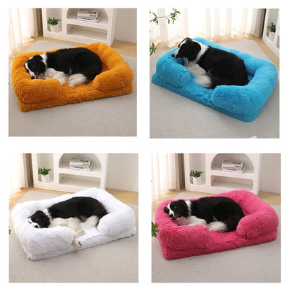 Dog Plush Ring Winter Bed