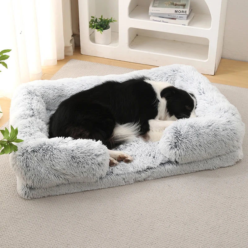 Dog Plush Ring Winter Bed