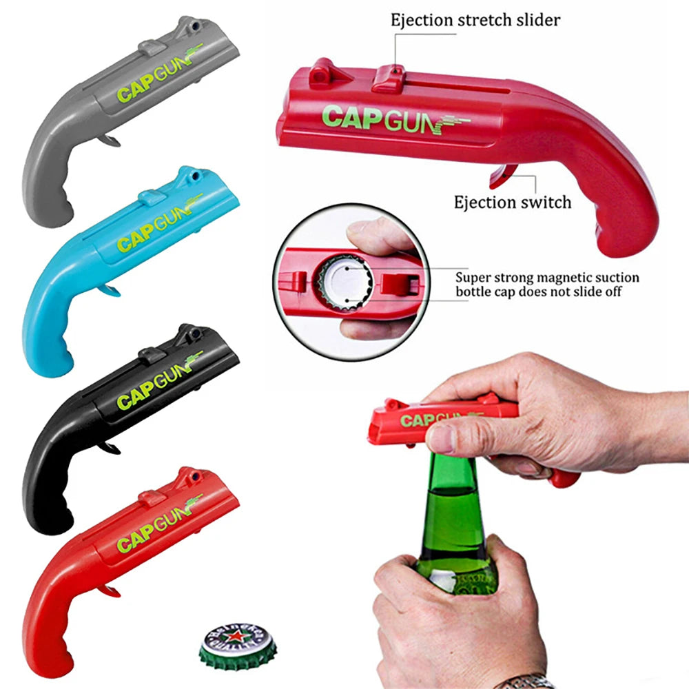 Portable Cap Gun Beer Bottle Opener