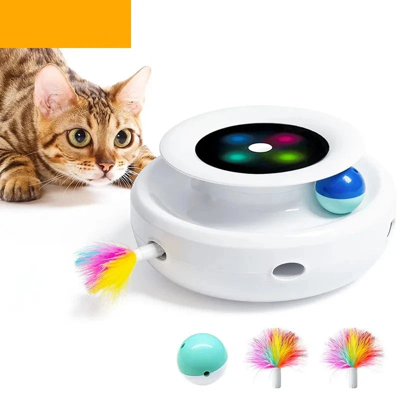 Cat Smart Automatic Feather Fun Ball Toy