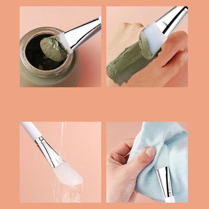 One Pc  Makeup Silicone Facial Mask Brush