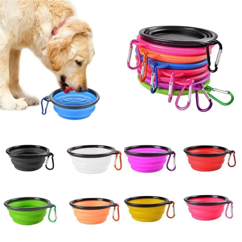 Pet Travel Collapsible Silicone Bowl