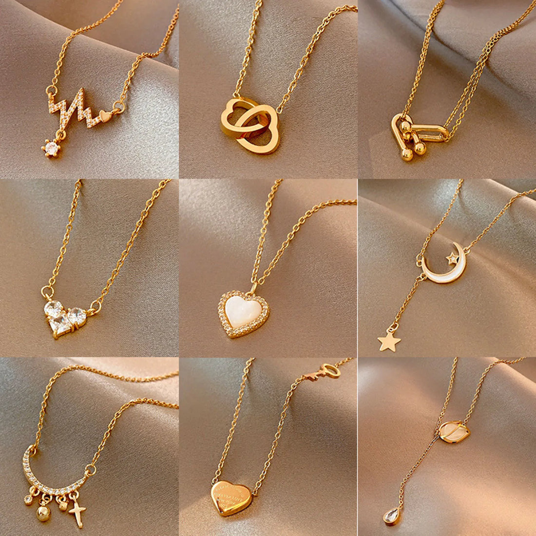 Women Classic Golden Color Necklace