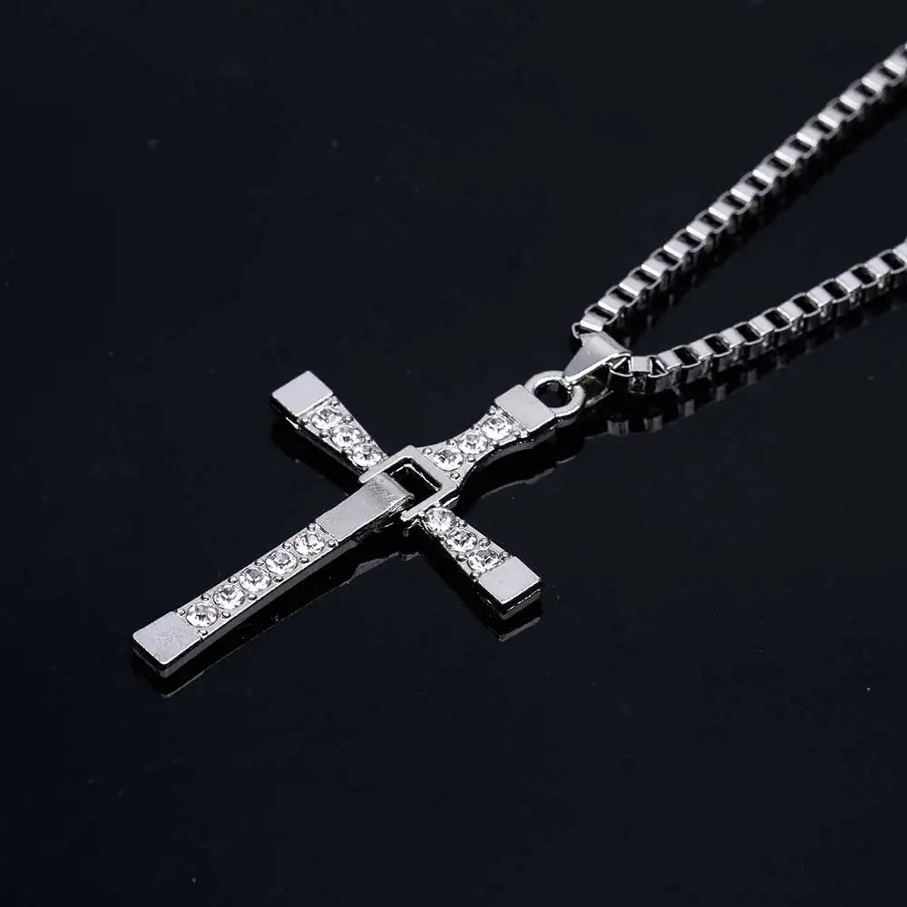 Men Cross Pendant Necklace