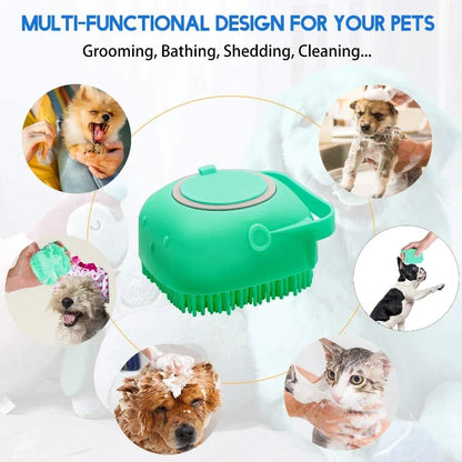 Pet Silicone Rubber Soft Bath Brush