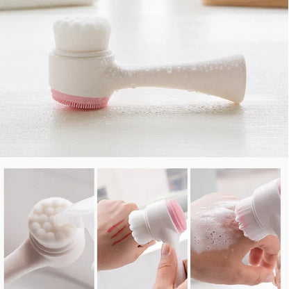 3D Silicone Facial Wash Cleansing Brush