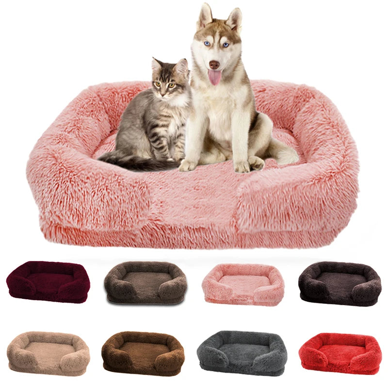 Dog Plush Ring Winter Bed