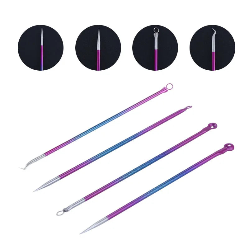 4PCS Acne Cleanser Needle Hook